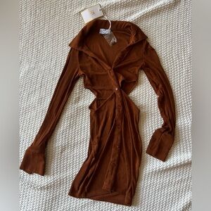 RUNAWAY THE LABEL - TYRA MINI DRESS - COPPER